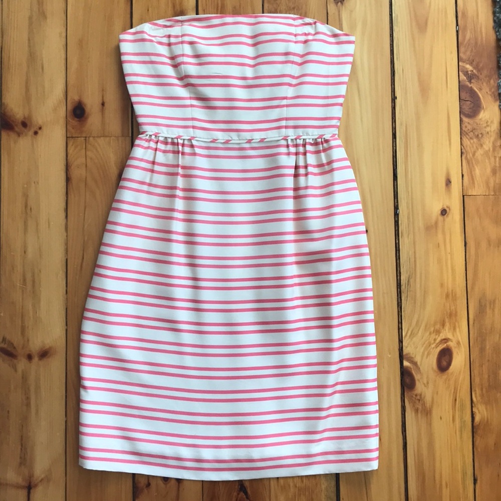 J Crew Strapless Silk Dress